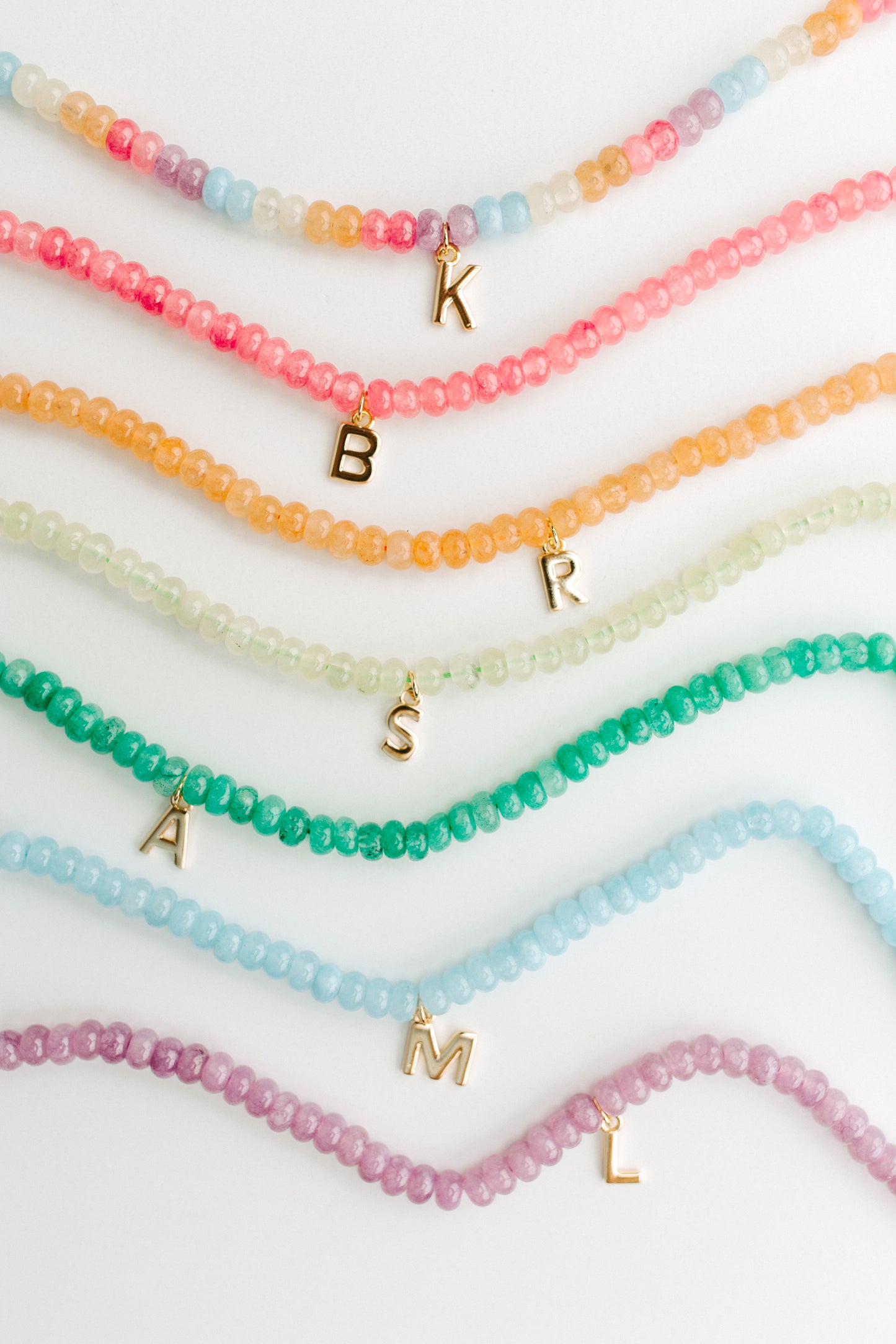 Beaded Initial Necklace