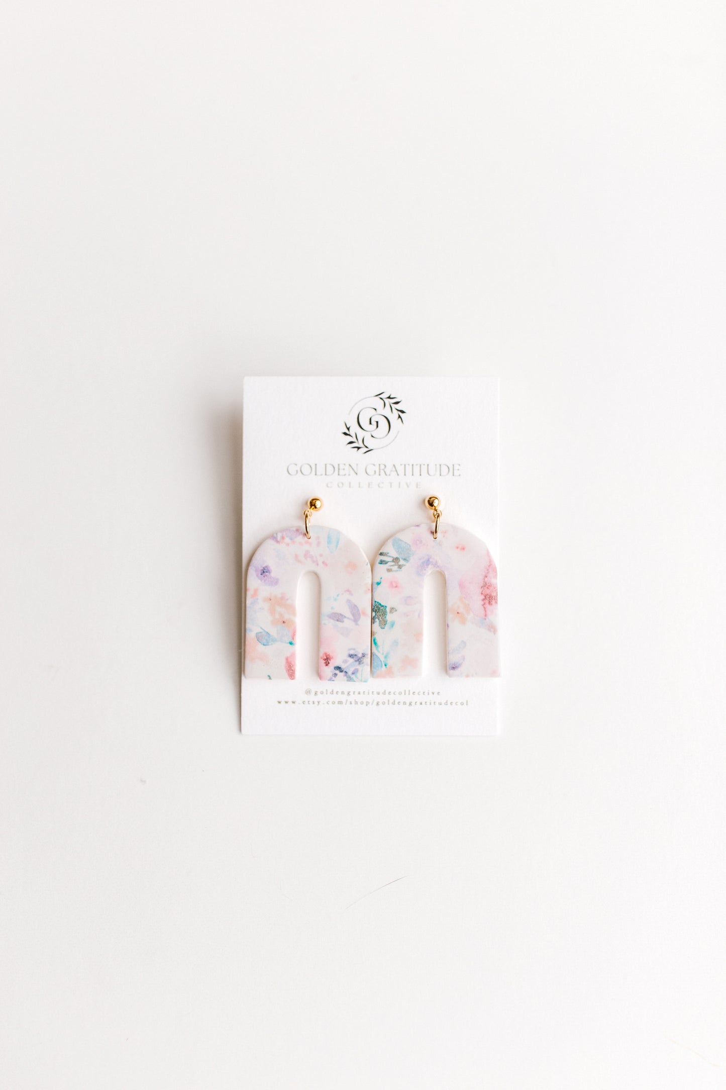 Floral Clay Earrings