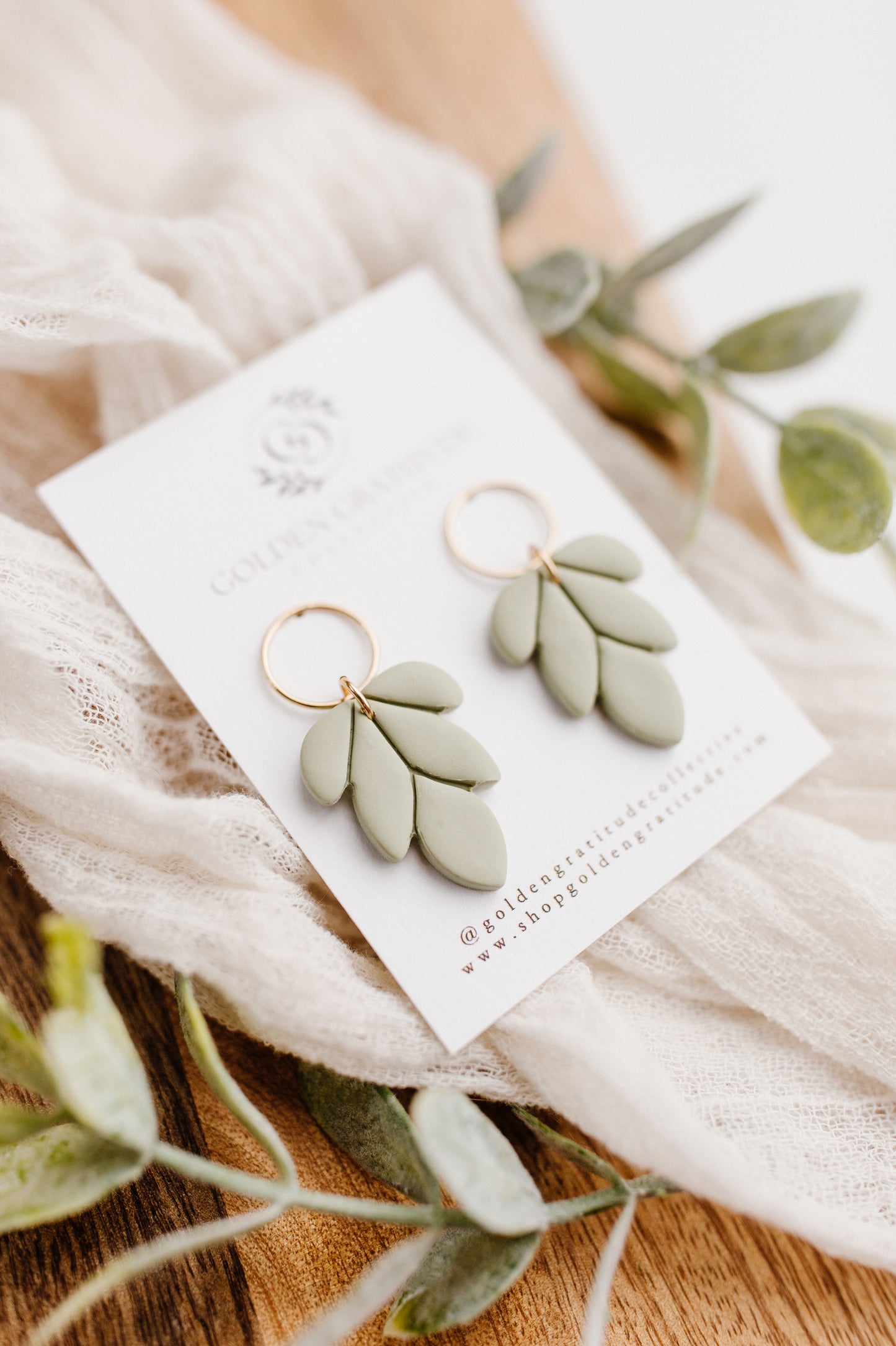 Leaf Drop Earrings