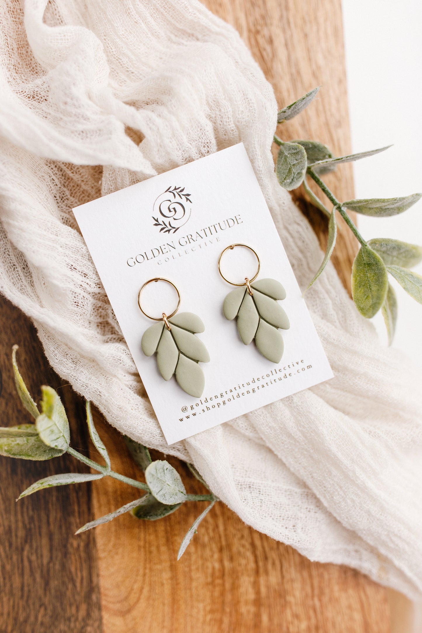 Leaf Drop Earrings