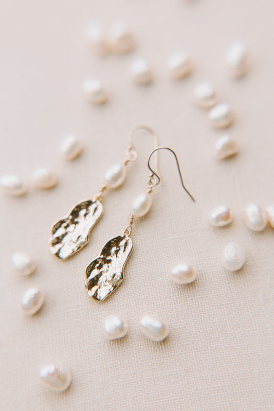 Oyster & Pearl Earrings