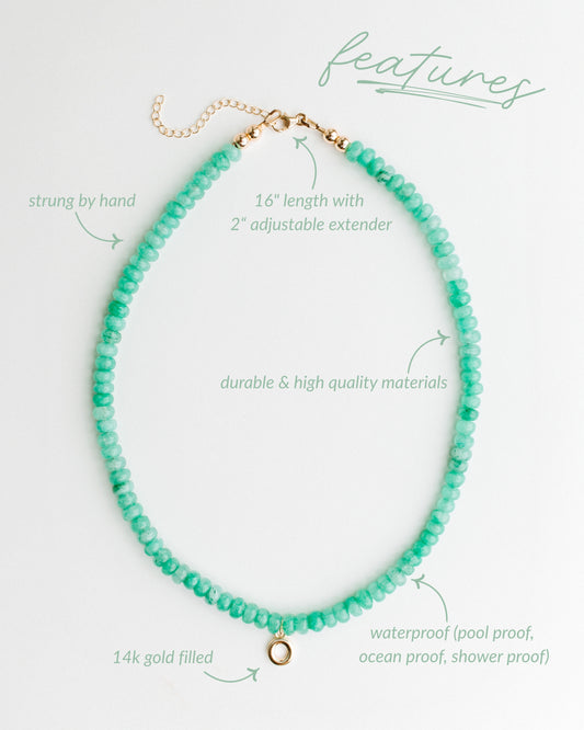 Beaded Initial Necklace